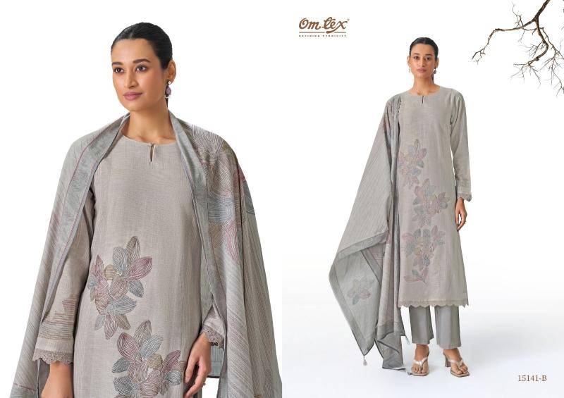 Omtex kyaraani ikat Best dress material wholesalers in Mumbai